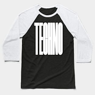 bold techno logo Baseball T-Shirt